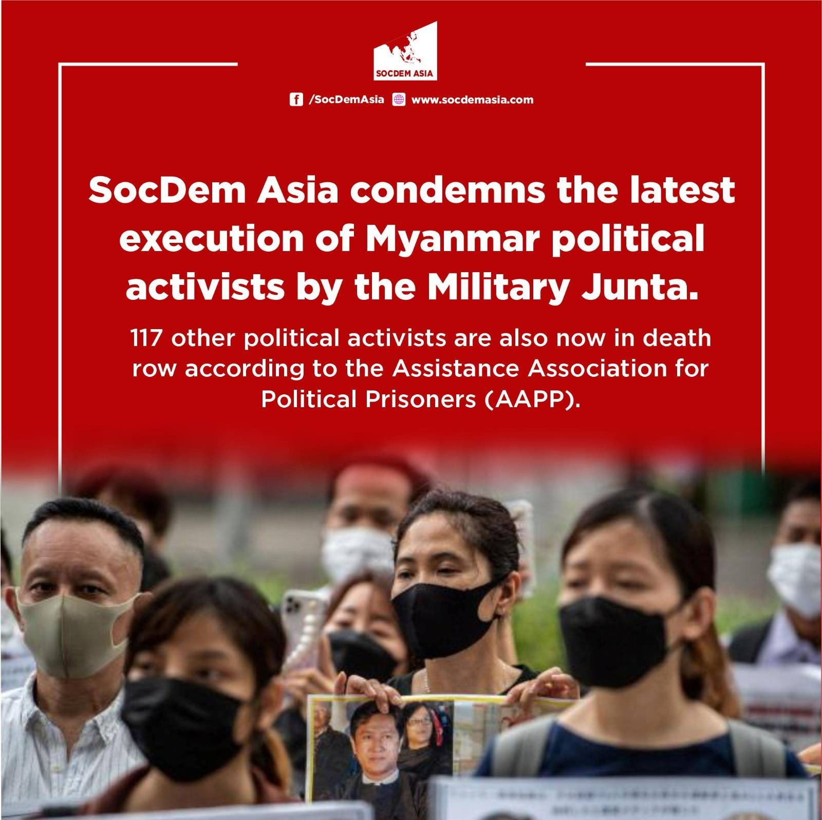 SDA condemns execution of Myanmar political activists