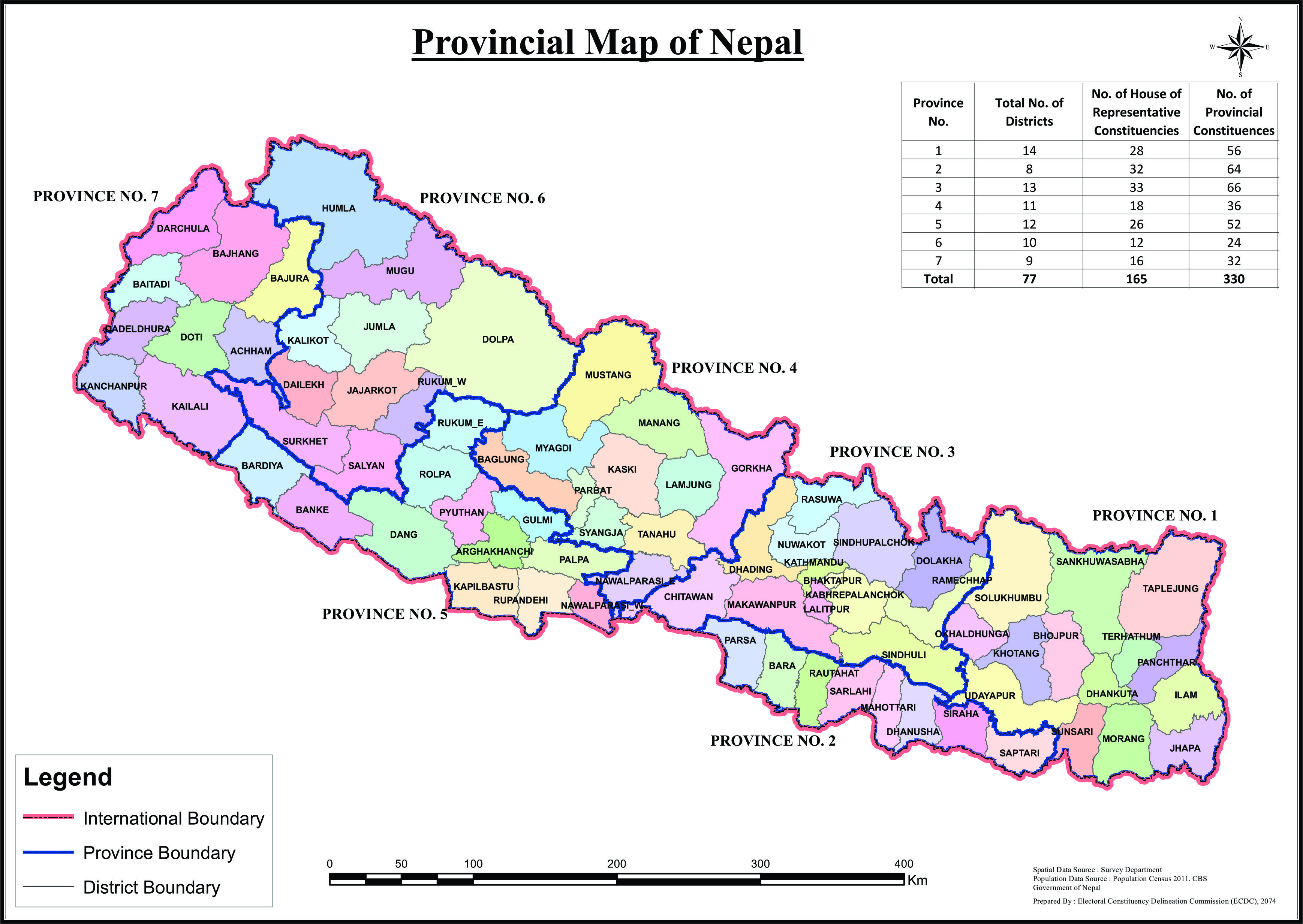 3. Provincial Map of Nepal